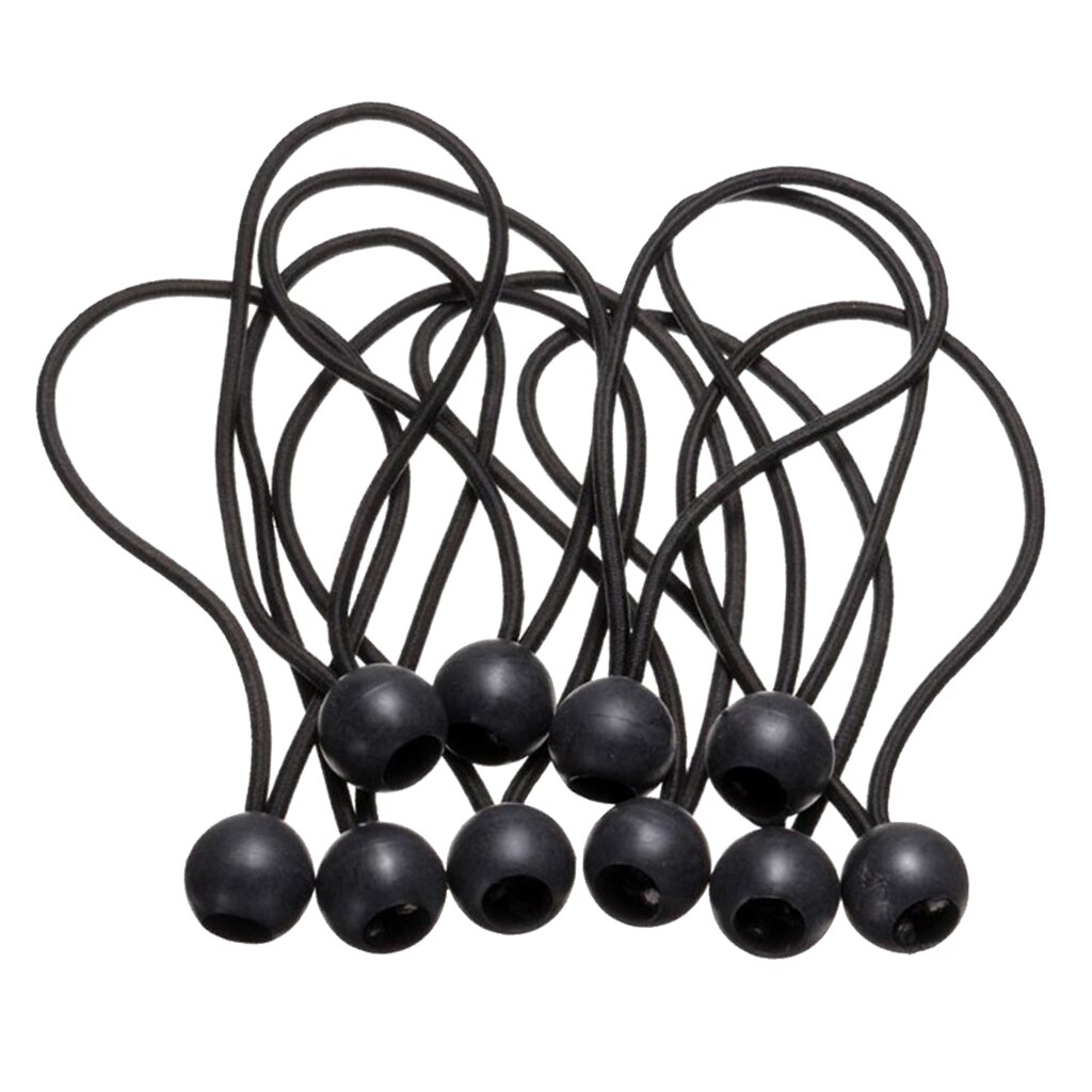 10 peças cordão de tenda de lona resistente ao tempo, cordão de laço para bungee, tira de fixação da tenda