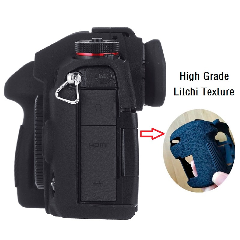 Voor Lumix G9 Camera Cover Voor Panasonic Lumix G9 Digitale Camera Litchi Textuur Oppervlak Skin Siliconen Camera Protector