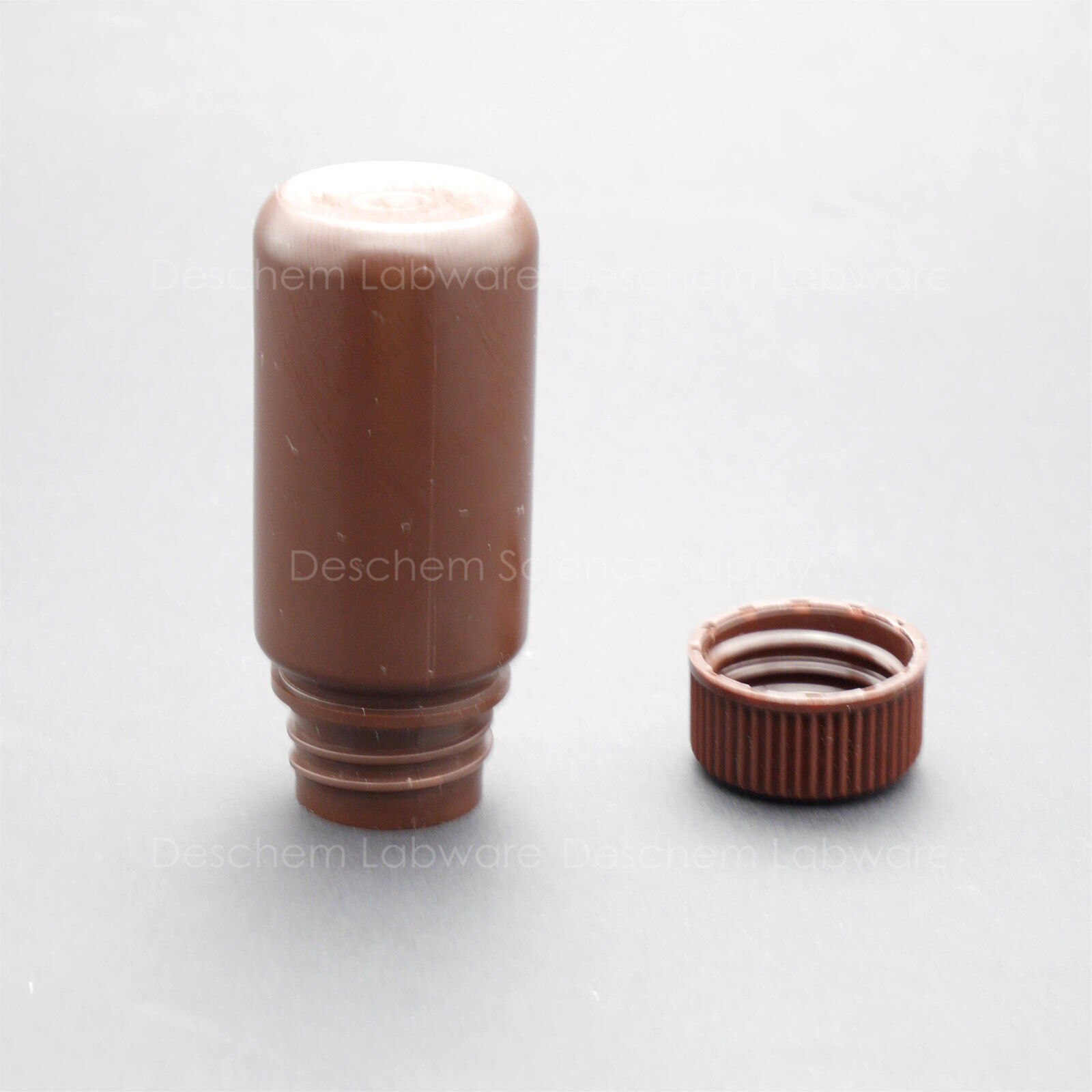 5PCS 50mL HDPE Brown Bottle Wide-Mouth Lab Armber Plastic Reagent Bottles