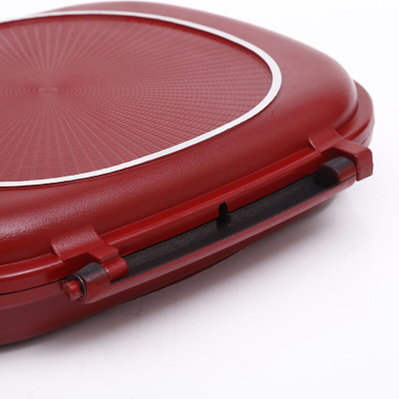 1PC Double-sided grill frying pan square shape non-stick pan baking steak frying pan 28cm kitchen cooking tool