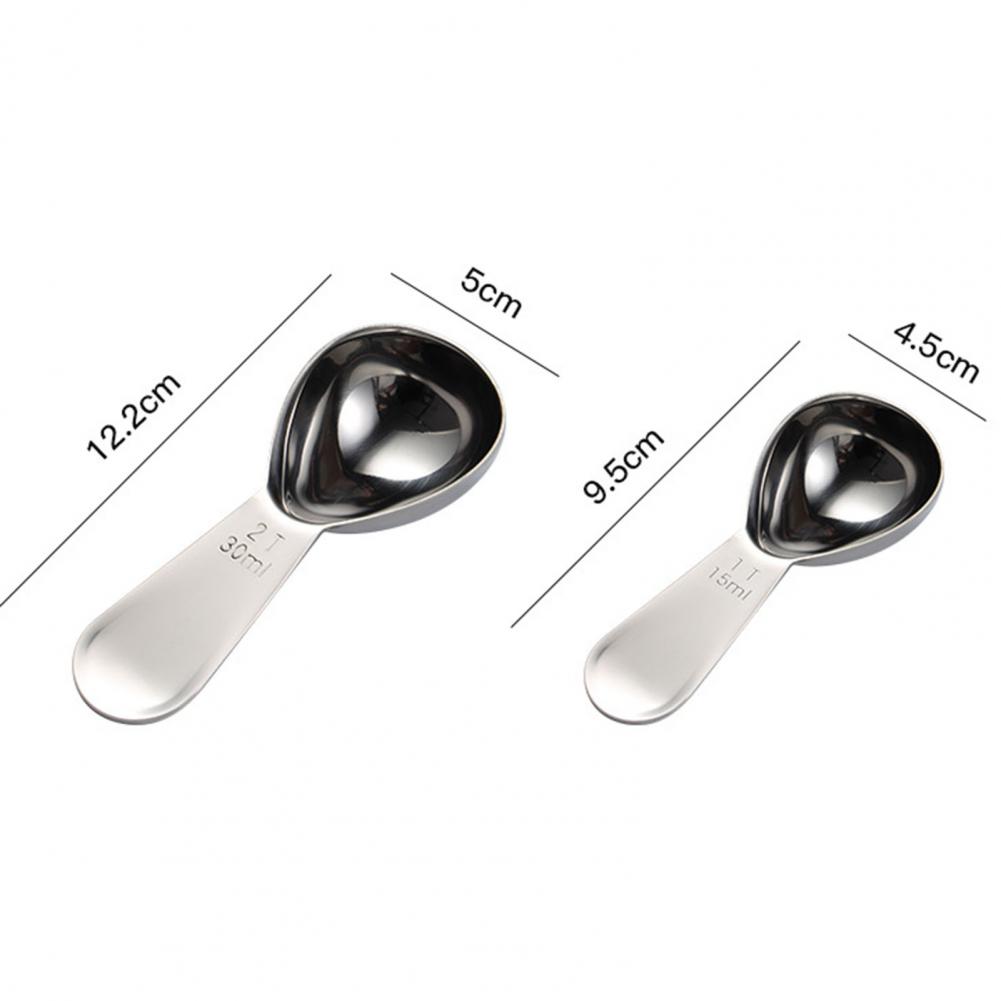 15/30ml Messlöffel Tragbare Edelstahl Sauerei Esslöffel Milchpulver Messlöffel Tee Kaffee Getreide Scoop