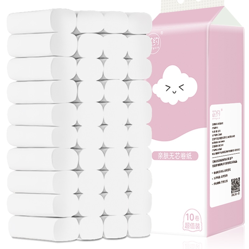 4 layers roll paper log toilet paper 1 rolls one pick domestic toilet coreless web