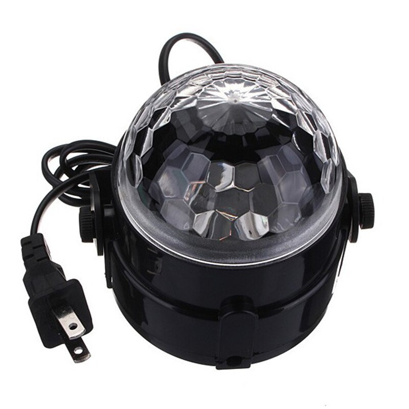 Sound Activated Roterende Disco Ball Dj Party Verlichting 3W 3LED Rgb Led Podium Verlichting Voor Kerst Bruiloft Geluid Party lichten