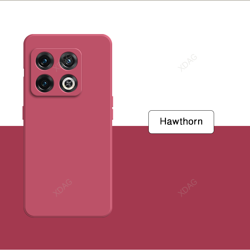 Funda de teléfono de silicona líquida Original para Oneplus 10 Pro 10Pro 10R 10T 5G, Funda de lujo de Color puro sólido, accesorios Carcas: plástico / Rosa