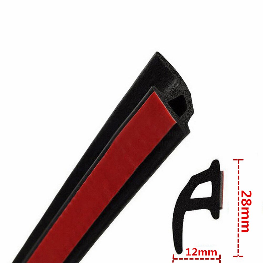 4 Meter P Type Afdichting Strip Rubberen Afdichting Geluiddichte Afdichtingen voor Auto Motor Deur