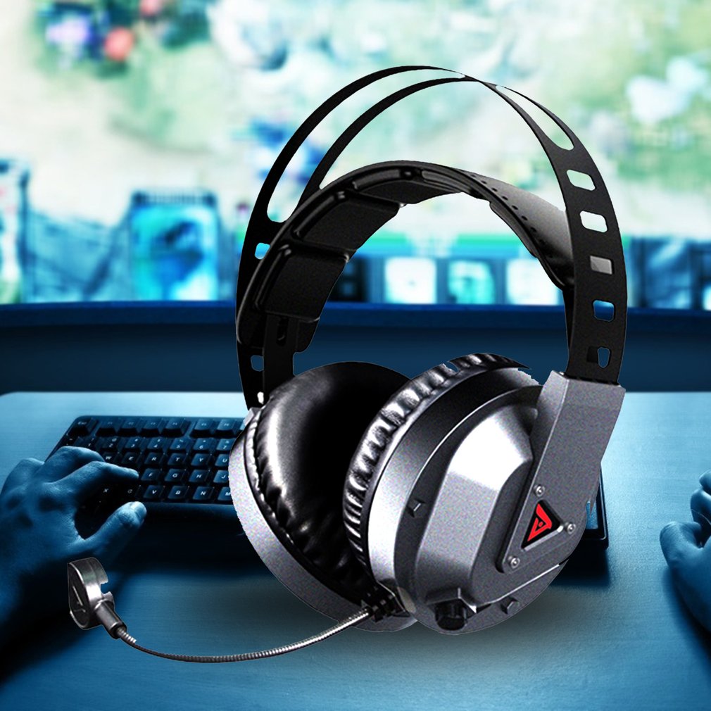 Wired Headsets 7.1 Channels With Mic 3D Stereo Music Over-Ear Headphones Game Headset For Laptop Comfort-fit Headset