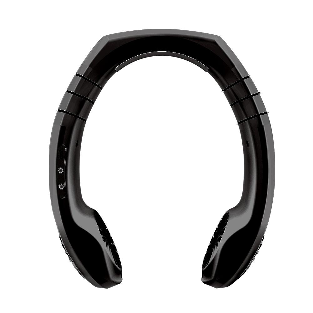 Portable 2 in 1 Air Cooler USB Micro Mini Electric Air Conditioner Personal Cooling Hanging Neck Fan for Summer Outdoor Travel: Black