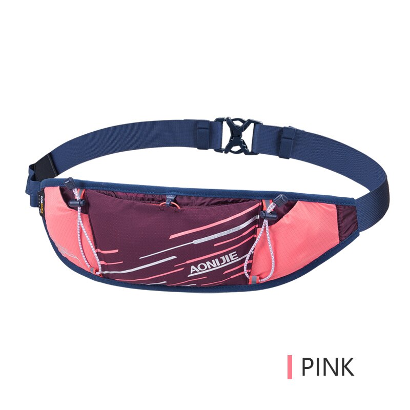 AONIJIE W8102 Lightweight Slim Running Waist Bag Belt Hydration Fanny Pack For Jogging Fitness Gym Hiking: Pink Color