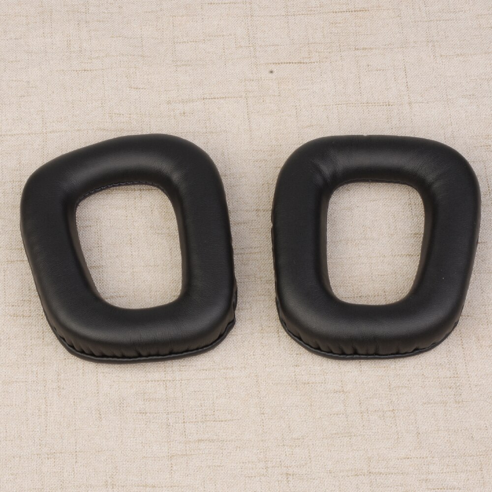 Copri-auricolari per cuffie per Logitech G35 G930 G430 F450 cuscinetti per cuffie cuscinetti auricolari di ricambio spugna per fasci di testa: nero