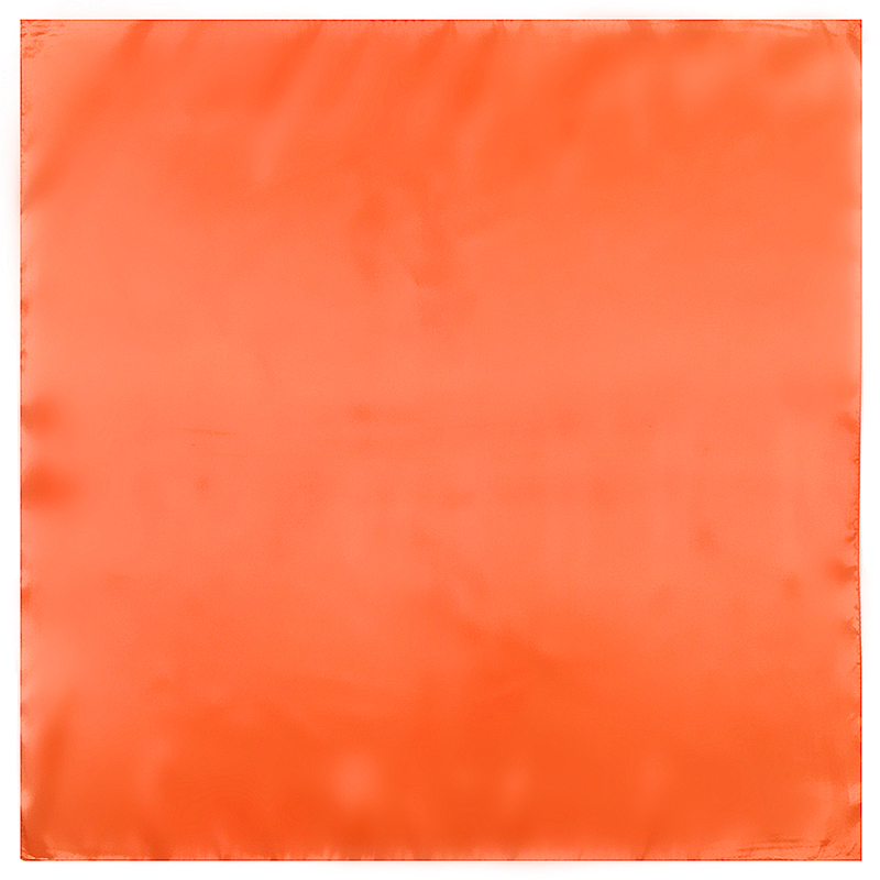 60cm primavera nova monocromática cor sólida ocupação feminina moda decoração pequeno lenço quadrado lenço de seda lenço de cabeça pequeno cachecol: Laranja