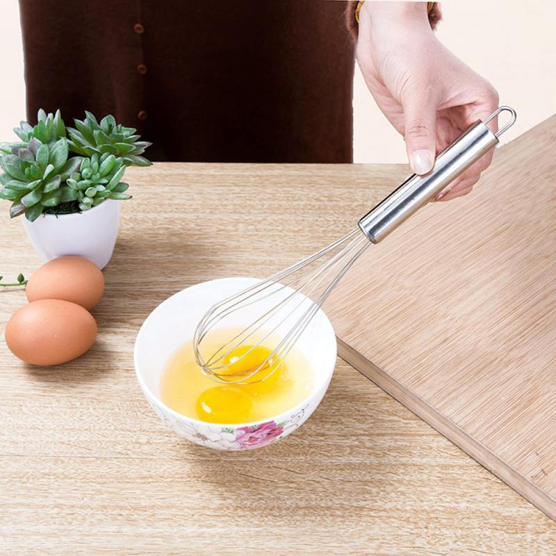 Stainless Steel Manual Whisk Nonstick Easy To Clean Handle Wire Whisk Home Kitchen Baking Cooking Tools 8/10/12 Inches