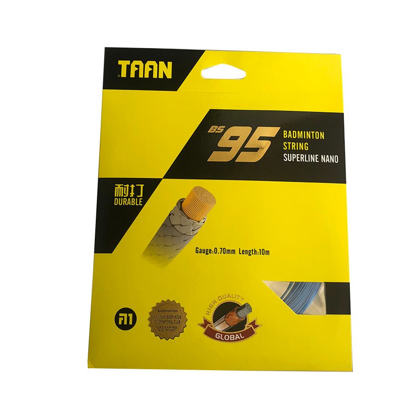 1pc Retail TAAN BS95 Badminton Racket String powerful Nano String for Badminton Racquet 0.70MM 10M: sky blue