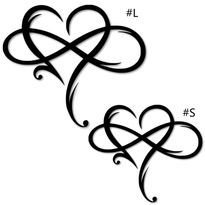 Wall Decoration,Metal Infinity Heart Sign Wall Pendant Art Love Wall Sign Metal Wall Decor