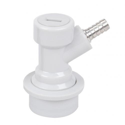 Homebrew Beer Keg Connector Dispenser Ball Lock Keg Disconnect Liquid / Gas Connectors for Ball Lock Keg: White Swivel Mouth