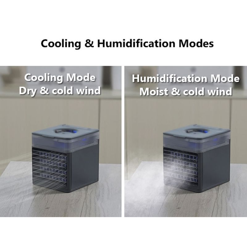 Mini Draagbare Usb Airconditioner 3-In-1 Luchtkoeler Verdampingskoeler Voor Thuis