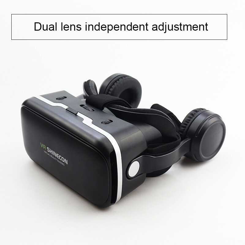 Casque VR Shinecon 6.0 3D VR casque stéréo 360 degrés pour 4.7-6.0 pouces Android /IOS Smartphone lunettes de réalité virtuelle