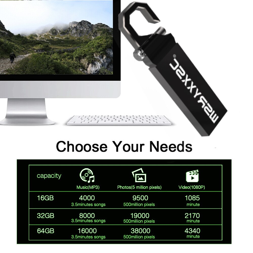 Wsryxxsc usb-stick wasserdicht-stick 32gb high-speed-flash-karte usb reale kapazität u disk mit freies micro adapter