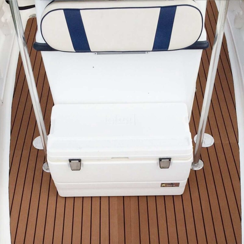 1 Roll 2400X17Cm Eva Foam Teak Deck Sheet Self Adhesive Boat Yacht Synthetic Decking Foam Floor Mat