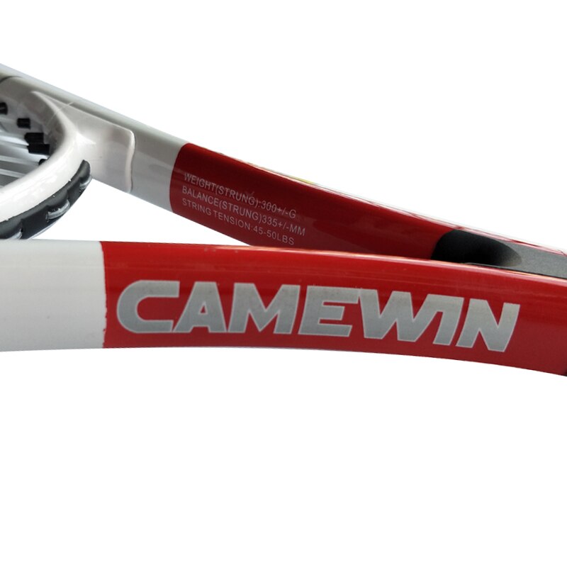 1 Stuk Aluminium Tennisracket CAMEWIN Brand Tennisracket met Tas Voor Mannen en Vrouwen (kleur: zwart Rood)