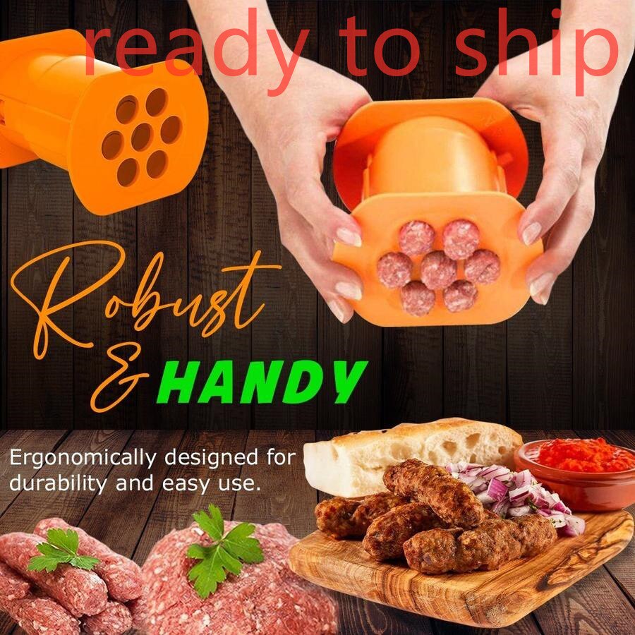 Cevapcici Press Maker Dog Meat Sausage Machine Kitchen Cevapi Easy Cook Tools Hand Operated Beef Mincer Gadgets