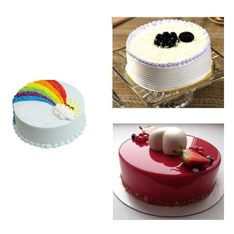 Decorating Comb & Icing Smoother, Cake Scraper Cream Buttercream Fondant Edge Smoothing Polisher Tool, Set of 5