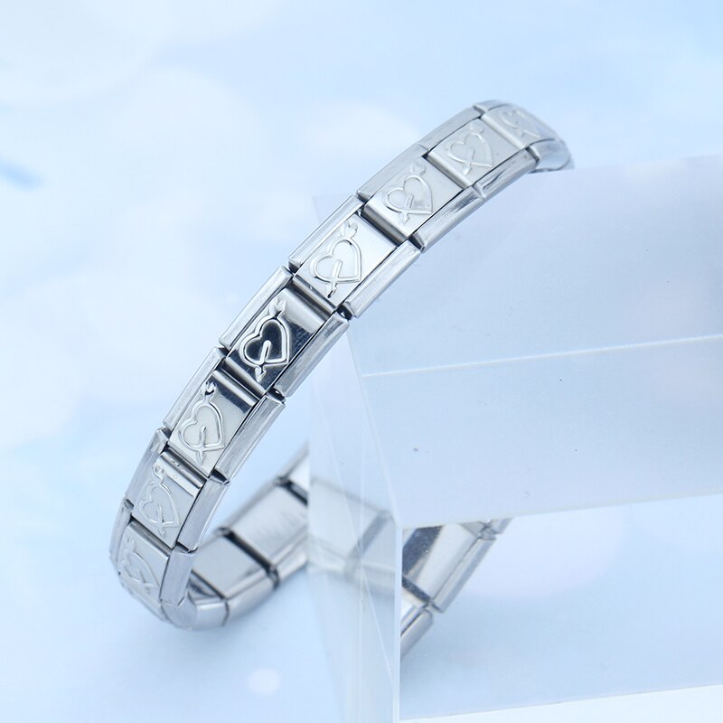 Hapiship Armband - 9mm Breed - Roestvrij Staal Bangle - Klassieke Stijl - voor Dames & Meisjes