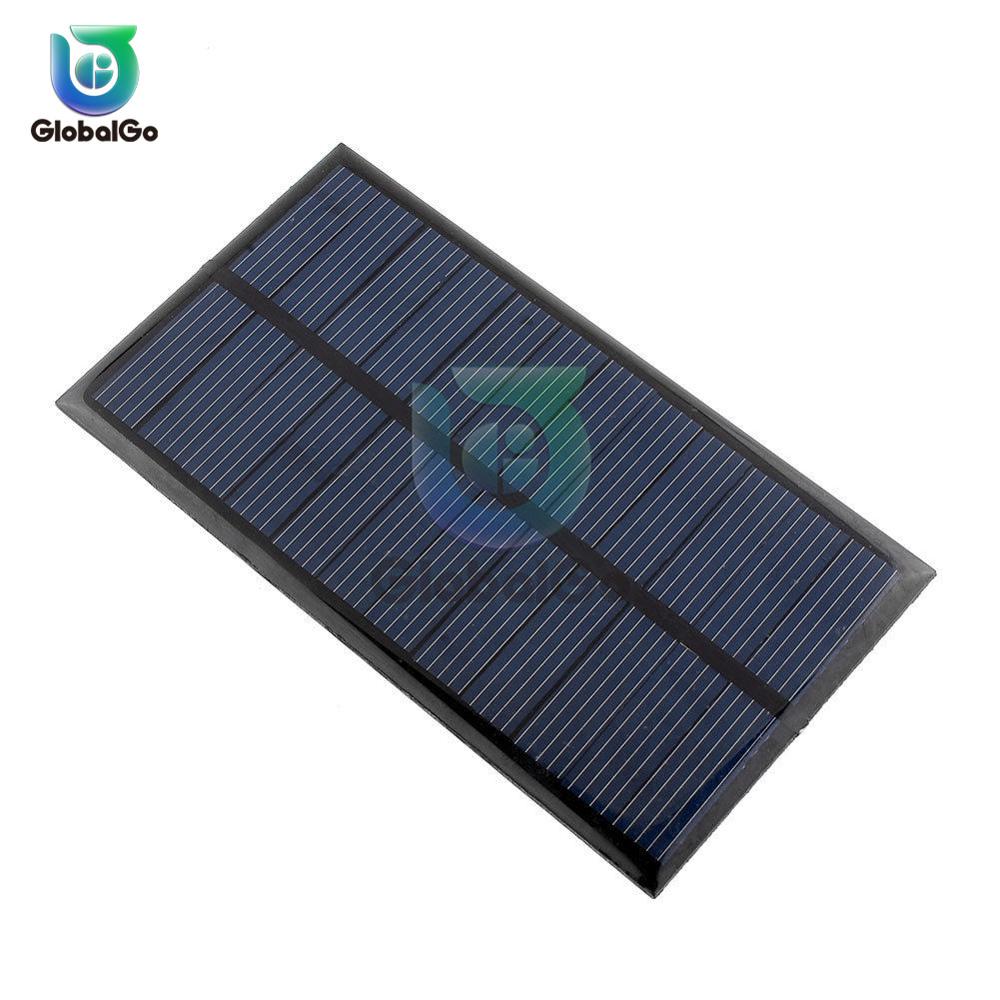 Solpanel 6v mini solcellesystem gør-det-selv til dc batteri mobiltelefon opladere bærbare 0.6w 1w solcelle til legetøj smart hjem belysning