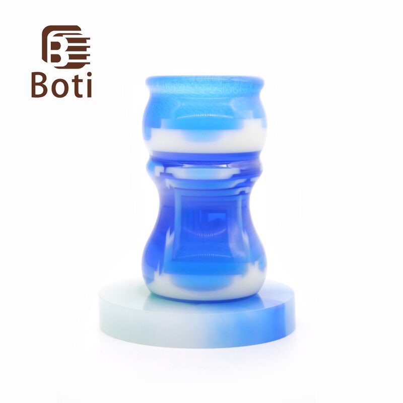 Boti Brush-Sky City Shaving Brush Handle Bule and White Color Handle Handmade Beard Brush Handle Daily Cleaning Tool Handle