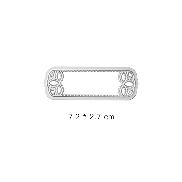 Marco de Etiqueta cosida, plantillas de corte de Metal para bricolaje álbum de recortes papel, tarjeta decorativa, estampado en relieve, troquelado,: Only Small