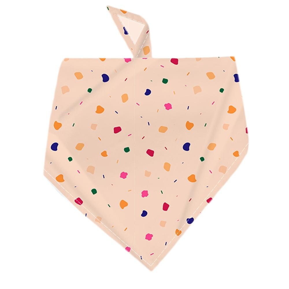 Collier bandana ajustable à 15 styles pour chiot, chat, chien, motifs géométriques, foulard: 14