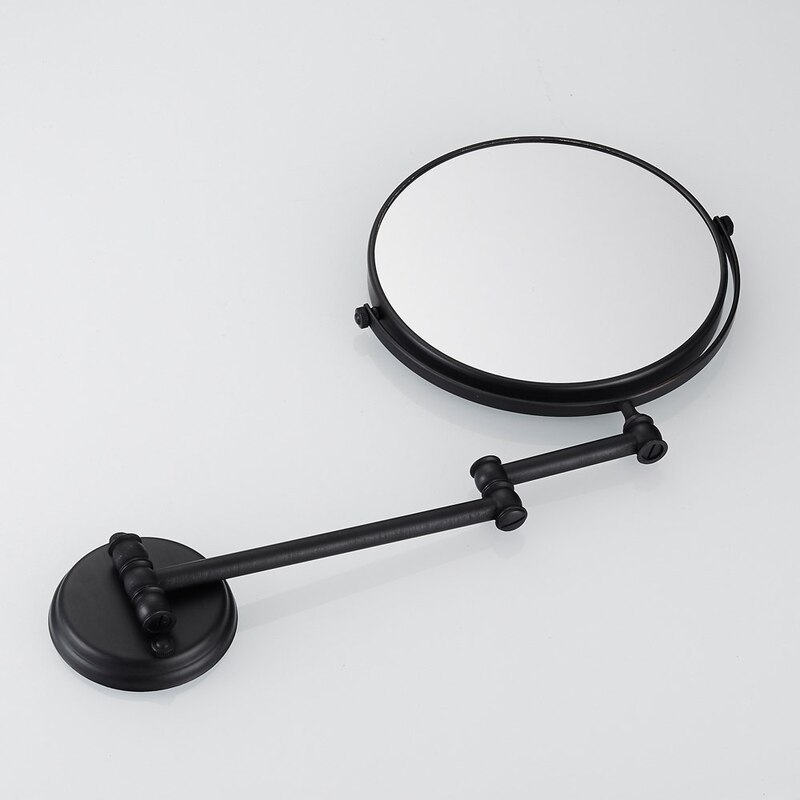 8-Inch Solid Brass Bathroom Vanity Mirror Folding Wall Mounted Folding Makeup Double Side Magnification Mirror LO741118