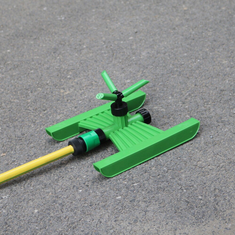 3-arm rotating sprinkler with H-base 360 degrees Irrigation Sprinkler Garden Landscape Watering Sprayer Garden Supplies 1 Pc