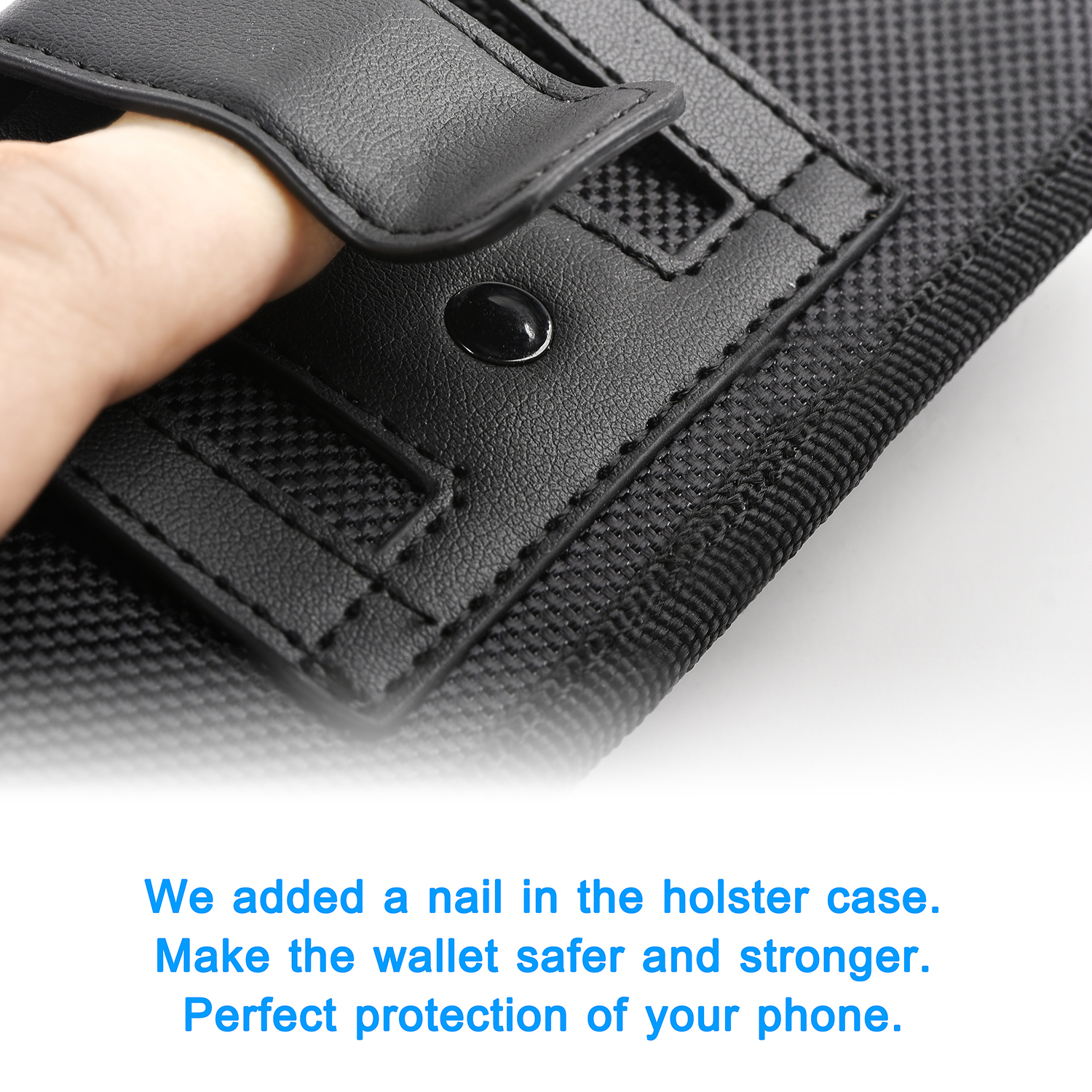 Phone Pouch Case Waist Bag Magnetic Holster Belt Clip Cover Case 4.7/5.5” Universal for iPhone XS X, 6/6s Plus, 7 Plus, 8 Plus