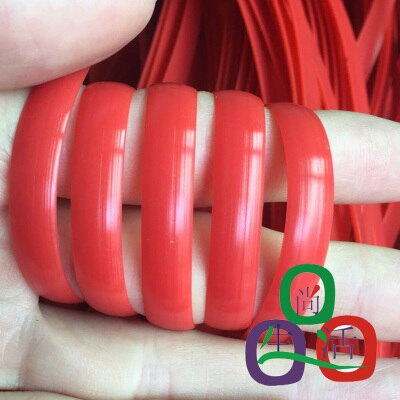 70 metrów (500g) szerokość: 8mm kawy gradientu płaski syntetyczny Rattan materiał tkania plastikowe dzianiny naprawy krzesło stół PE Rattan: 3