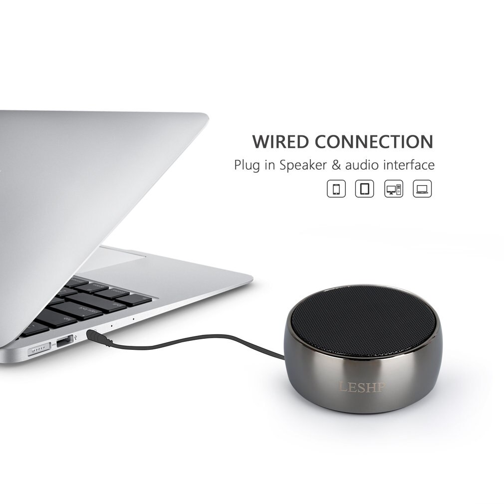 LESHP bluetooth lautsprecher Wasserdicht Stoßfest Lautsprecher Drahtlose Lautsprecher Mini draussen Tragbare Unterstützung Vielzahl Musik Format