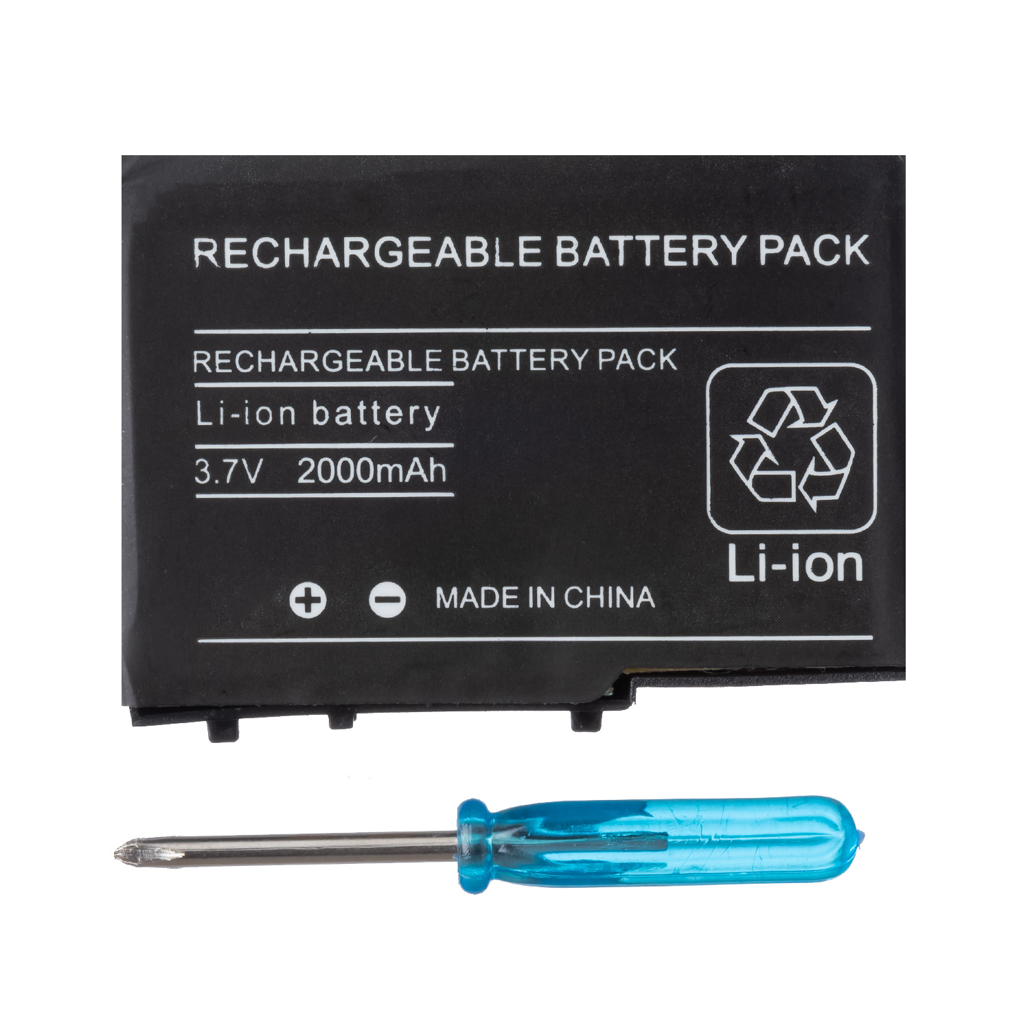 OSTENT-batería de iones de litio recargable, 2000mAh, 3,7 V, Kit de herramientas para Nintendo DSL NDS Lite