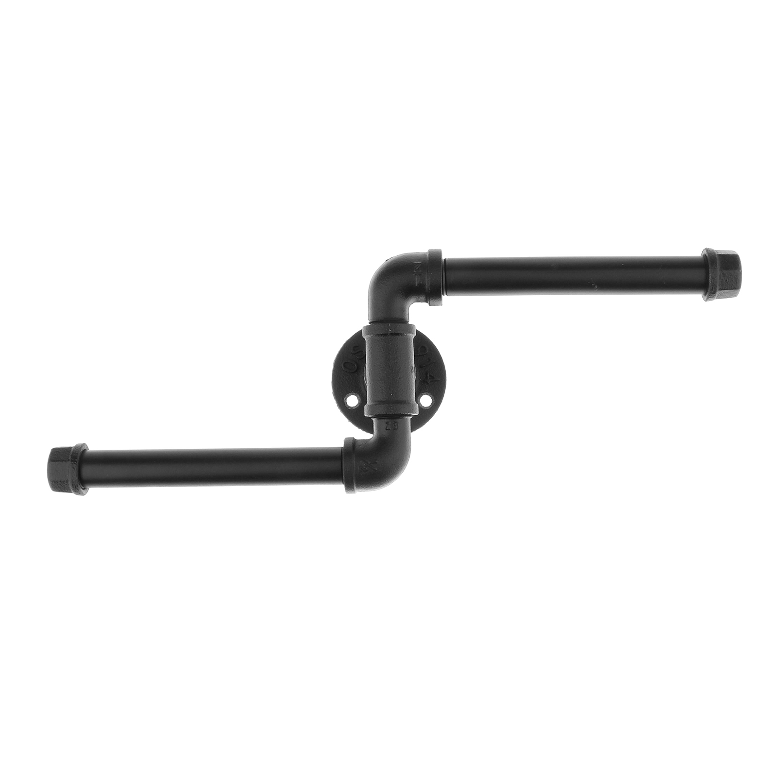 Wall Mount Toilet Paper Holder Rack Tissue Roll Dispenser Stand Rustic Iron Pipe