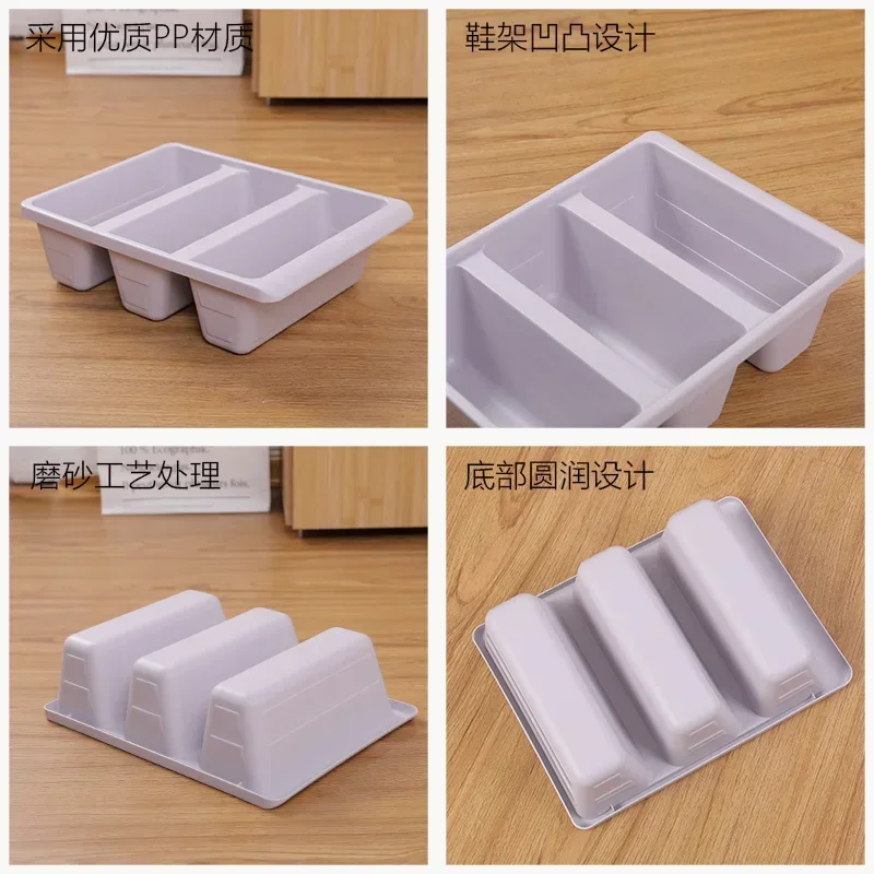 Simple Modern Nordic Style Vertical Economy Slippers Rack Space Organizer Plastic Shoe Cabinet Home Hotel Shoes Holder Storage