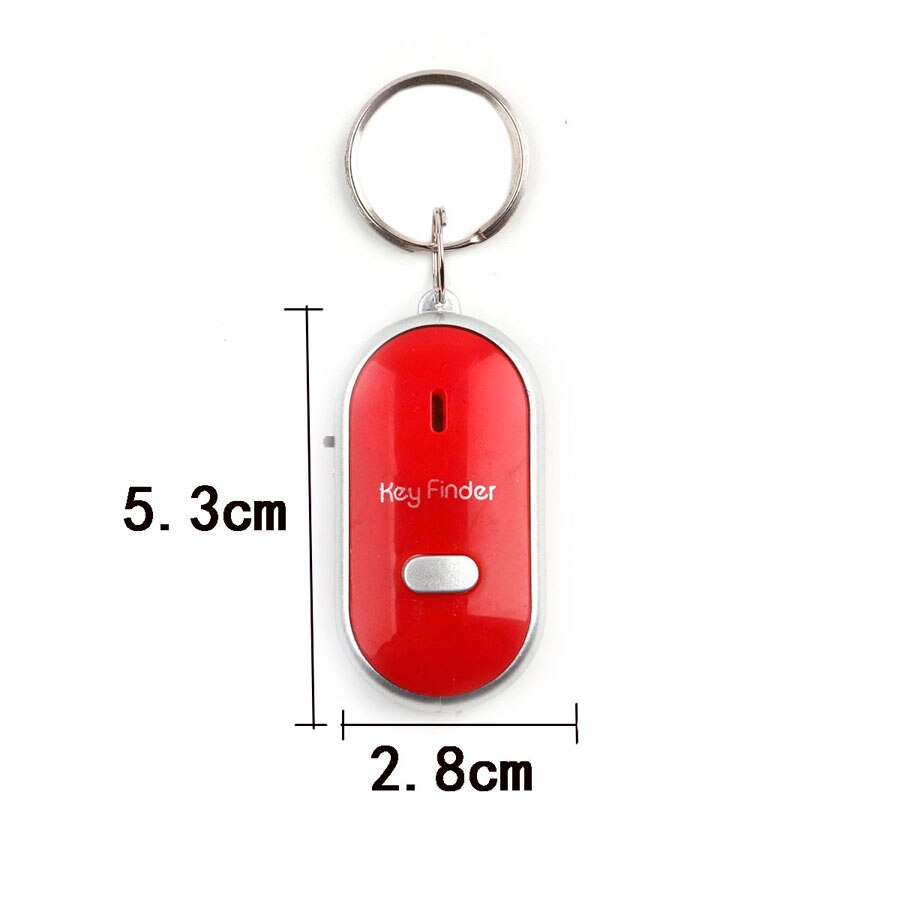 Fuloophi Mini Anti-verloren Schlüssel Finder LED Blinkt Pfeife Klang Keychain Erinnerung freundlicher Schlüssel Tasche Brieftasche Ortungsgeräte Anti Verloren Alarm