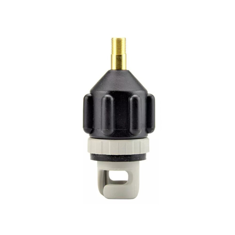 Adaptador de válvula de aire duradero para tabla de SUP, resistente al desgaste, para bote de remos, Kayak, nailon, 1/2 piezas: 1pc Black