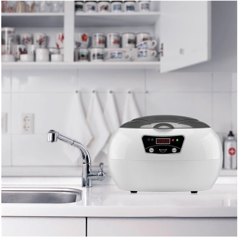 Mini bærbar ultralydvasker ultralydrenseenhet for briller smykker halskjede proteser ringklokke 40 khz 600ml