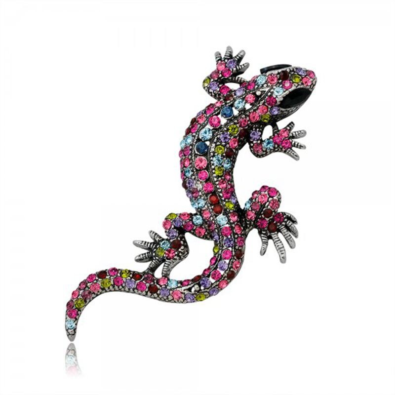 Leuke Insect Hagedis Lieveheersbeestje Spider Gecko Broches Rhinestone Animal Emaille Broche Pins Vrouwen Meisjes Verjaardag Festival Sieraden: 15