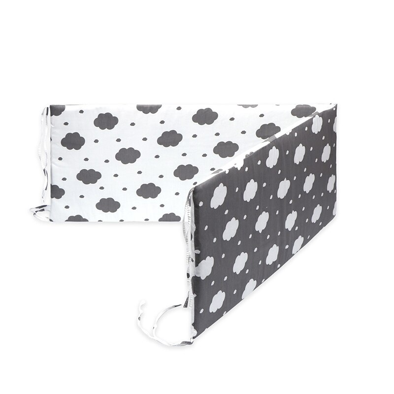 Baby Nursery Nordic Sterren Baby Bed Dikker Bumper Een Stuk Wieg Rond Kussen Cot Protector Kussens Pasgeborenen Kamer decor: 07