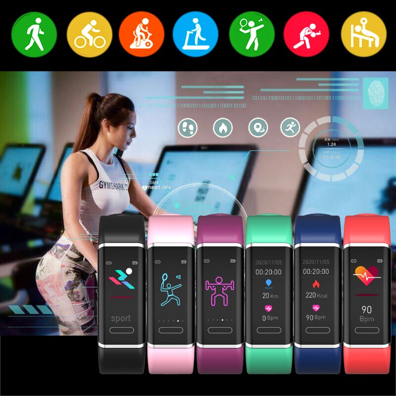 Smart Armband Mannen Vrouwen Smart Band Fitness Tracker Voor Android Ios Sport Smartband Polsbandje Slimme Pols Band CT6