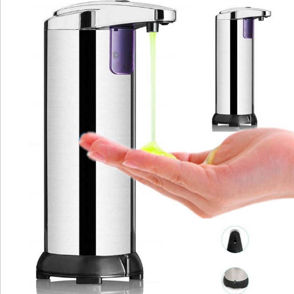 1 stücke Automatische Sensor seife Spender Automatische Hand sanitizer edelstahl Infrarot Sensor Induktion