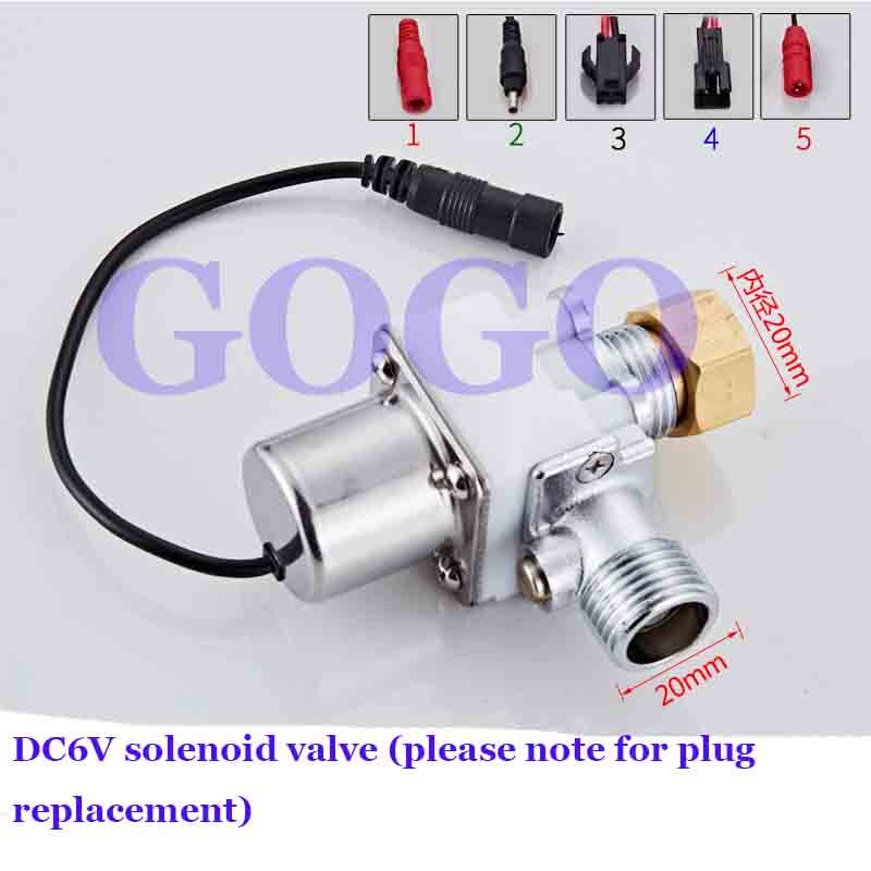 6V concealed urinal sensor, flush valve, faucet solenoid valve, urinal, urinal flusher accessories: 8