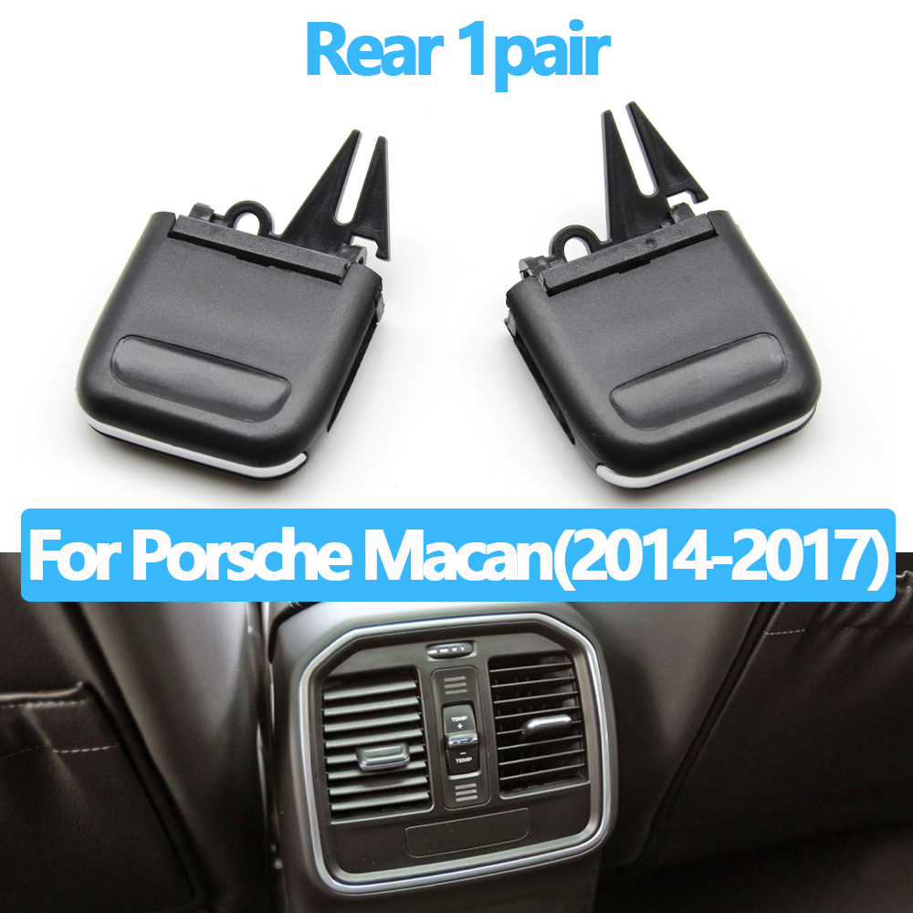 Car Front Rear Air Conditioning AC Vent Grille Clip Slider Repair Kit For Porsche Macan: Old Rear 2pcs