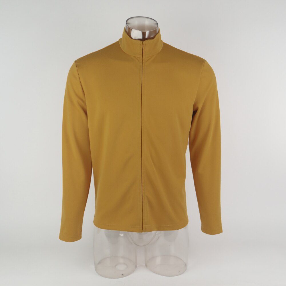 Camiseta interior de primer contacto Deep Space Nine Capitán Picard Sisko uniformes de la Flota Estelar disfraz Top Prop: XL / Oro