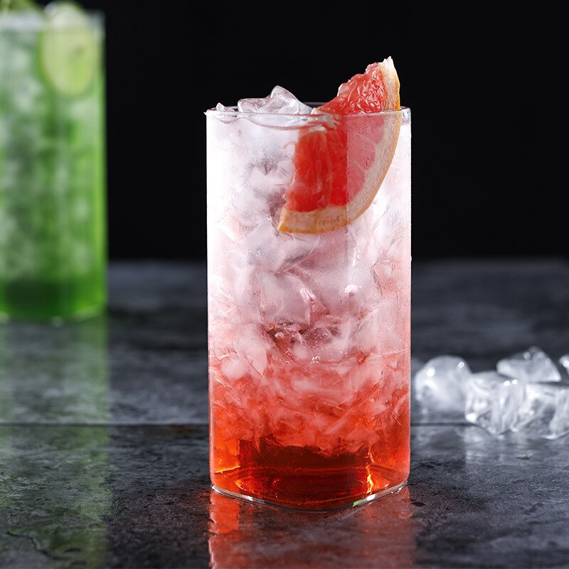 Verre fin carré nordique 250-500ml, style nordique, verres transparents, boisson froide, jus de Cola, café, lait, tasse, fournitures de cuisine de Restaurant