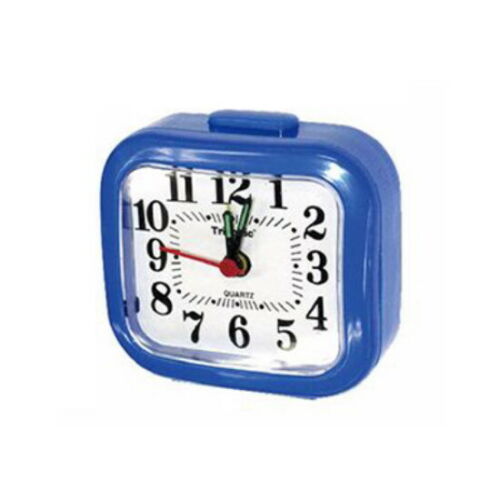 Mini Alarm Clock Battery Operated Analog 12 Hours Bed Compact Travel Alarm Clock Cute Portable Small Alarm Clock Decoration